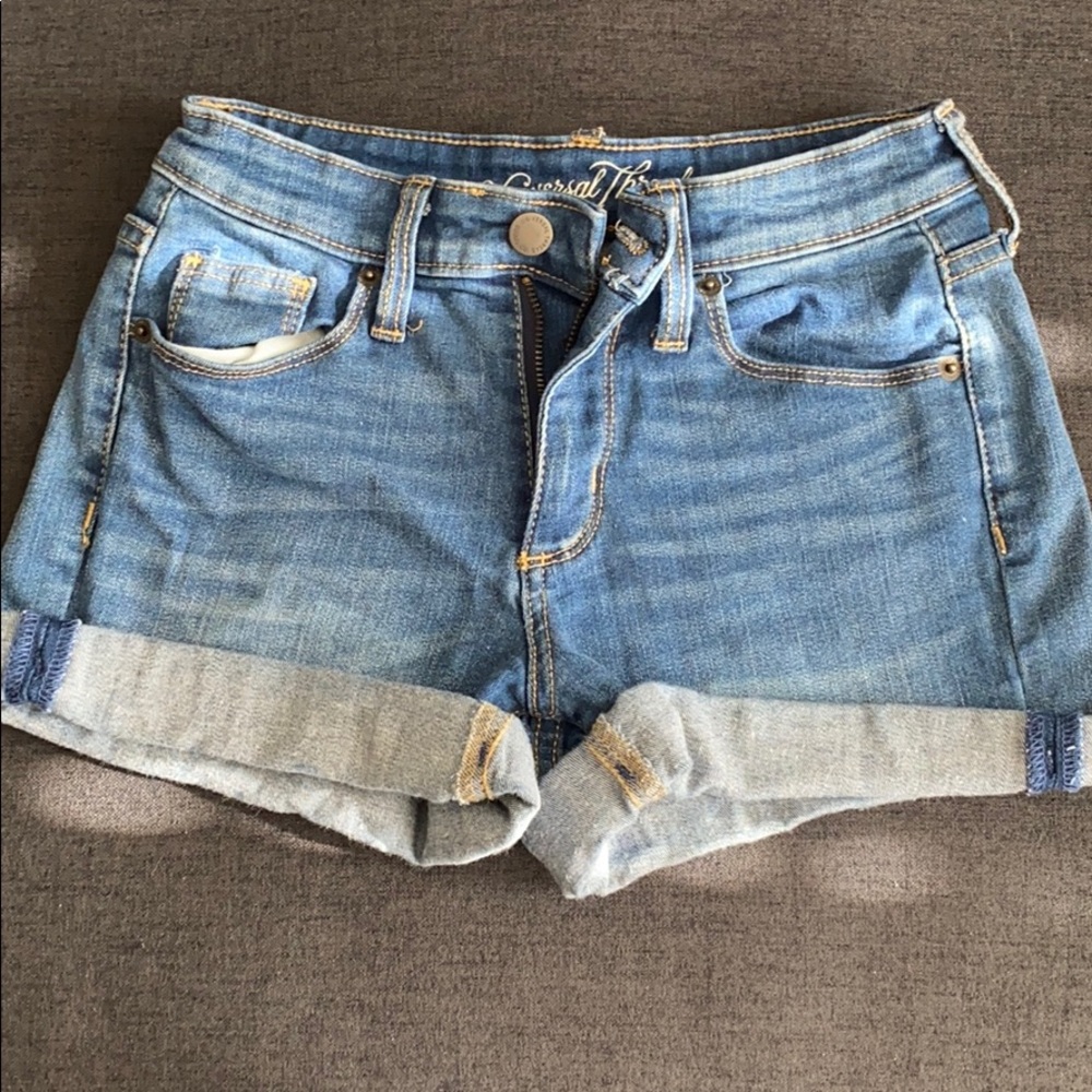 denim shorts